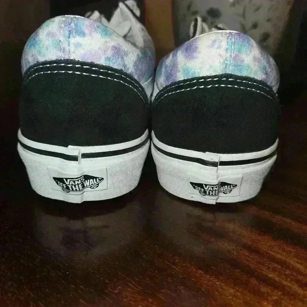 Vans Old Skool English Lavender Purple Blue Womens Size 7.5 Mens Size 6 - Picture 4 of 11